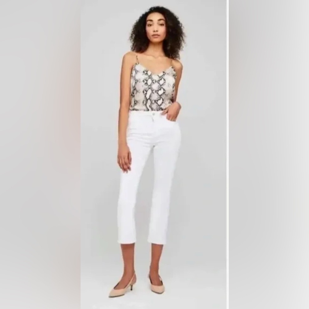 L'AGENCE Nadia High Rise Cropped Straight Leg Jean